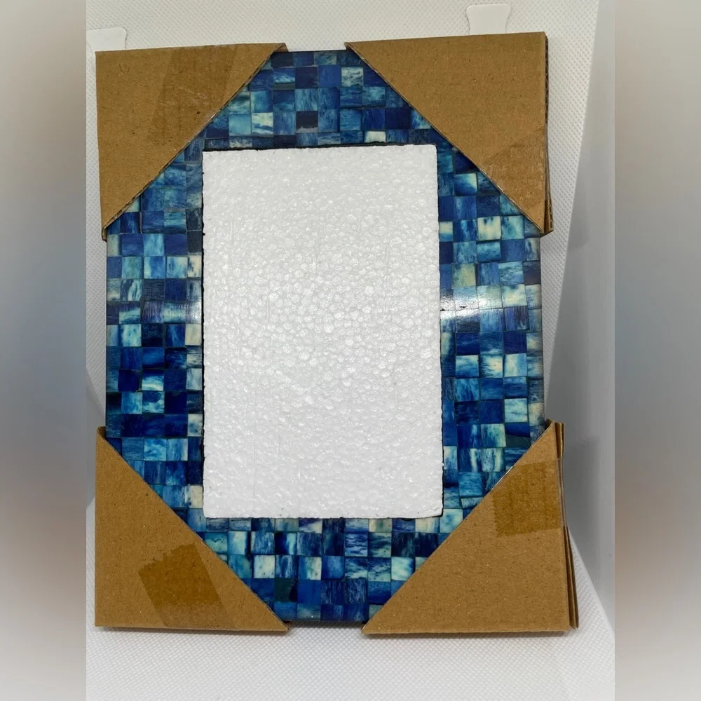 NEW BLUE TILED MELA ARTISANS FRAME POPSUGAR RESORT 2016 LIMITED BOX GORGEOUS!